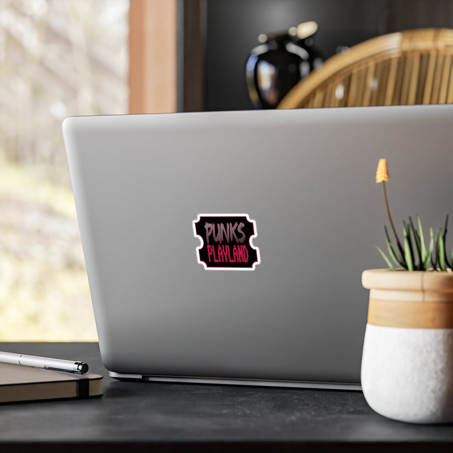Punks Playland Ticket Vinyl Decal - Perfect for Gamers & Nostalgia Lovers