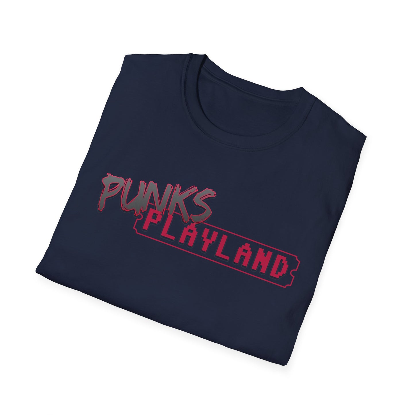 Punk's Playland Unisex Softstyle T-Shirt | Vintage Graphic Tee for Casual Wear