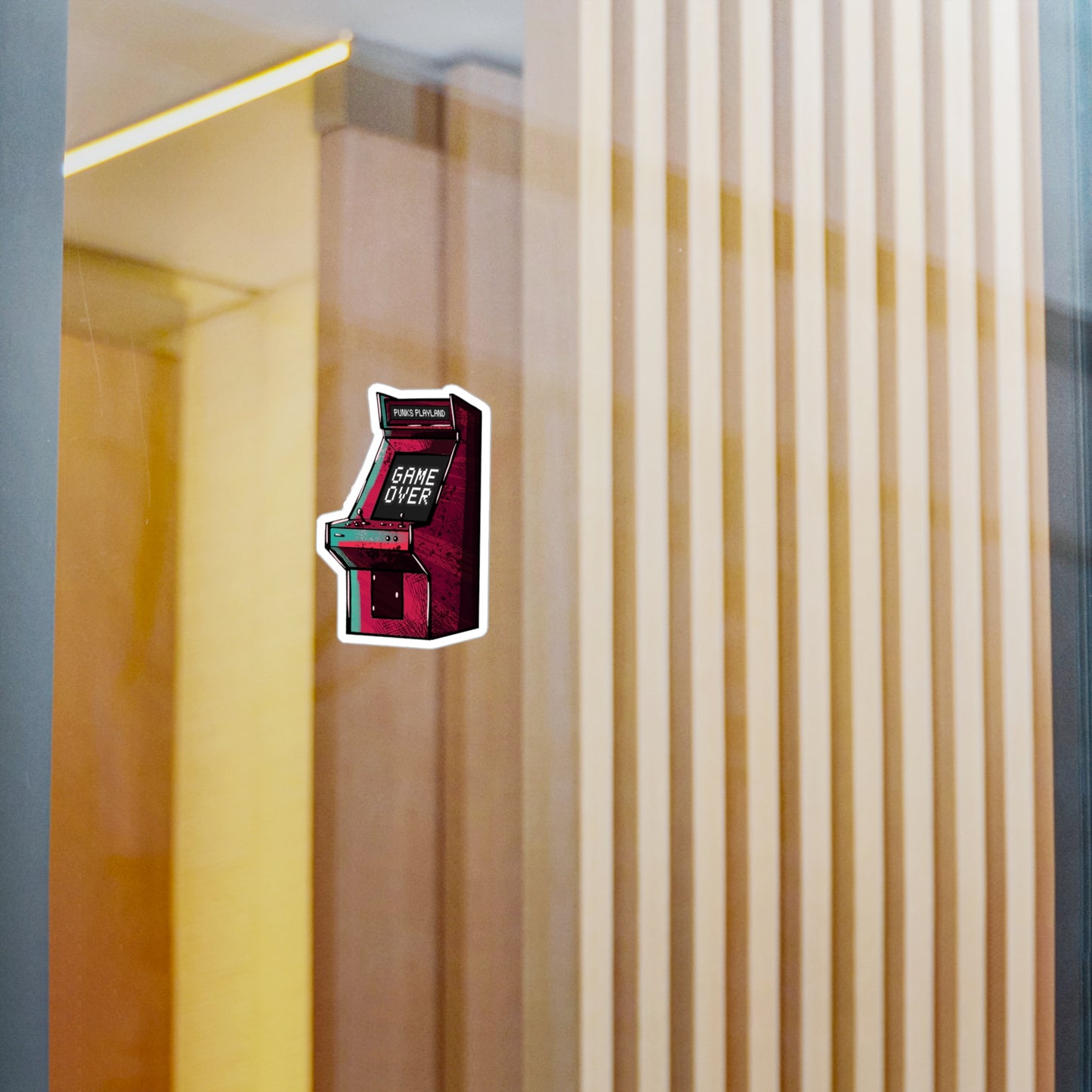 Retro Arcade Game Over Vinyl Decal - Perfect for Gamers & Nostalgia Lovers