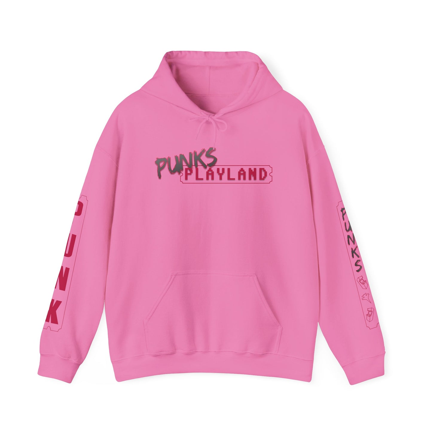 Punks Playland Unisex Heavy Blend™ Hooded Sweatshirt - Cozy Streetwear