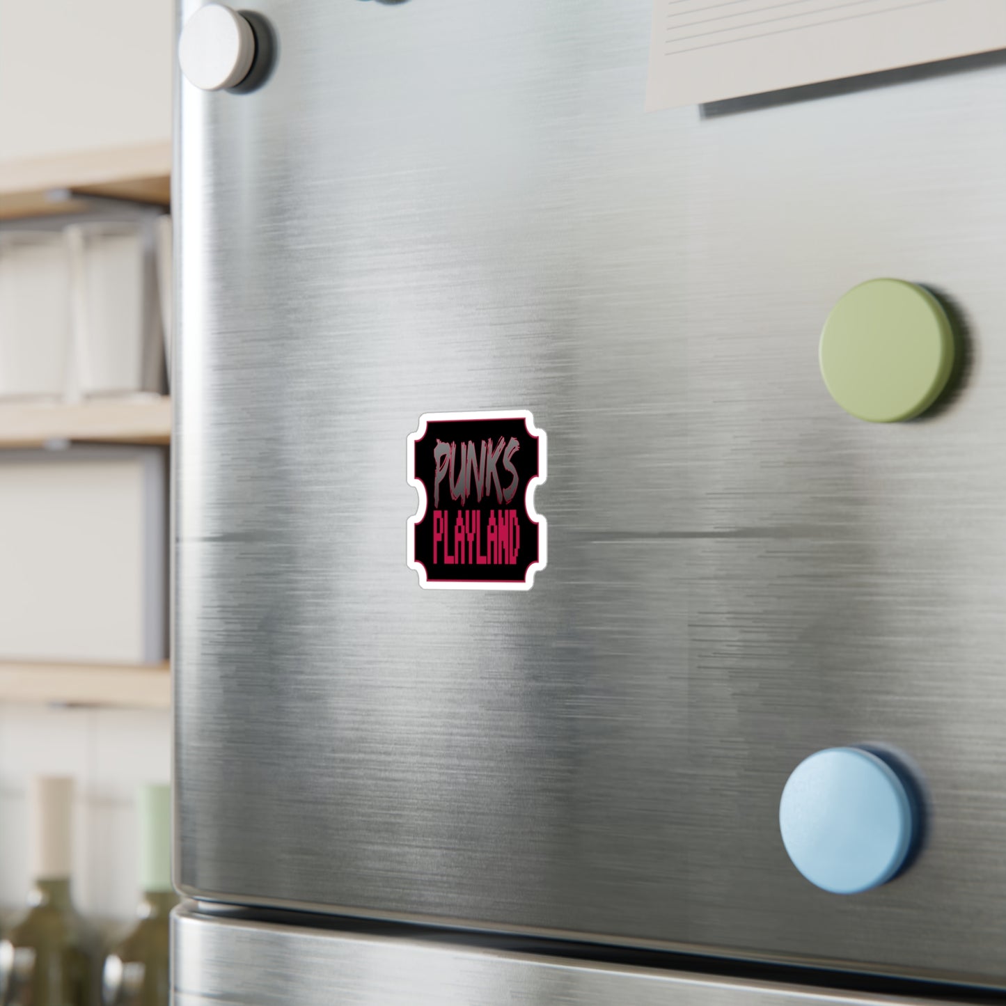 Punks Playland Ticket Vinyl Decal - Perfect for Gamers & Nostalgia Lovers