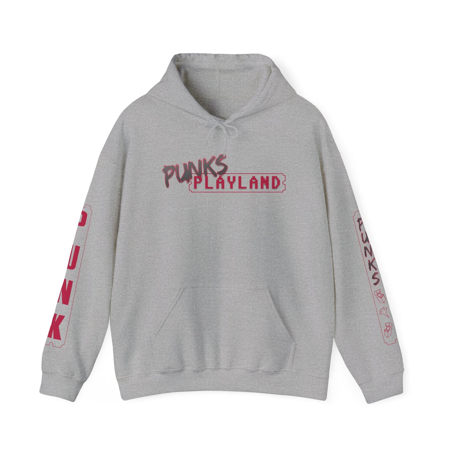Punks Playland Unisex Heavy Blend™ Hooded Sweatshirt - Cozy Streetwear
