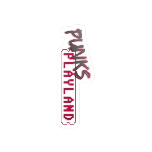 Punks Playland Vinyl Decal - Perfect for Gamers & Nostalgia Lovers
