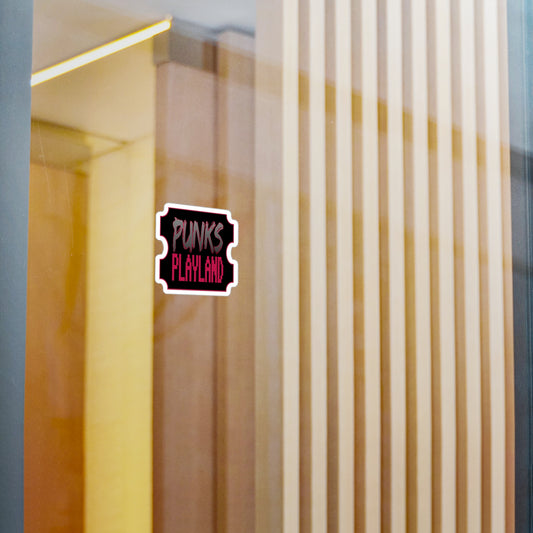 Punks Playland Ticket Vinyl Decal - Perfect for Gamers & Nostalgia Lovers
